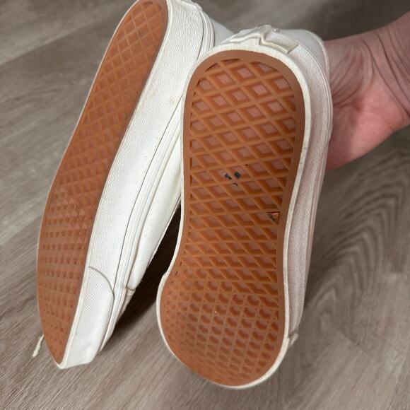 vans old skool rose gold lace up skate sneaker cream women's shoes size 9 - Picture 5 of 6